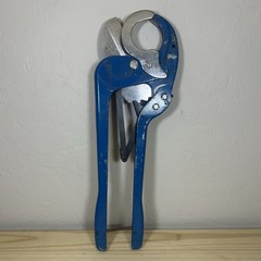 Klein Tools 50501 Ratcheting PVC Cutter 1/2&Prime; to 2&Prime; Blue Hand Crank Rare Vintage