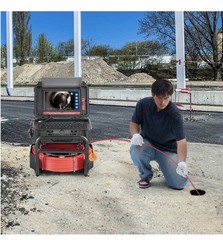 VEVOR Sewer Camera 165 ft/50m Self-Leveling Drain Camera with 10.1&Prime; Touchscreen