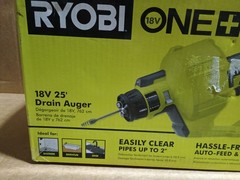 Ryobi ONE+ 18V Cordless Drain Auger with 25 Ft Cable (Tool Only) PCL456B