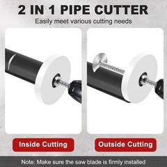 Inside Pipe Cutter for PVC Pipe Cutter Tool with 4&Prime; Scale Adjustable Depth Ga&hellip;