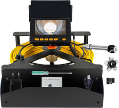 150 FT Sewer Camera Snake, 32GB 17MM Sewer Inspection Pipe Drain Camera with Lig