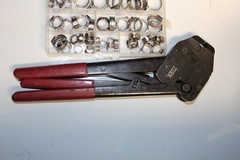 Zurn PEX QickClamp Medium Multi-Size Copper Crimp Ring Tool LOT 2PLIERS+HOSE KIT