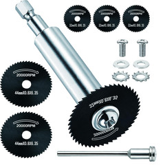 Inside Pipe Cutter for PVC Pipe with 5 Replacement Saw Blades, 1/4 Inch Hex Shan