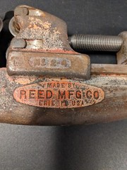 Vintage Reed mfg Co No. 2-4 Cuts 1/2&Prime; To 2&Prime; Pipe. 4 Wheel Cutter USA