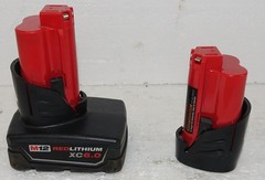 Milwaukee 2473-22 Copper Pipe Press Tool with 4 Jaws 2 Batteries See pics