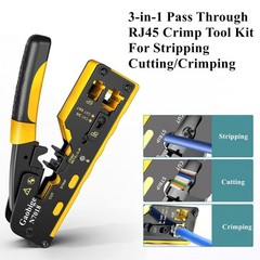 Gaobige Pass Through rj45 Crimp Tool Kit, Network Cat7 Cat6A Cat6&hellip;