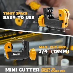 Heavy Duty Pipe Cutter Set 1/8&rdquo;&ndash;2&rdquo; Tube Cutter w/ Deburring Tool & Reamer