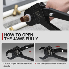 Icrimp Angle Head F1807 PEX Pipe Crimping Tool for Copper Rings &ndash; 1-Inch Angle S