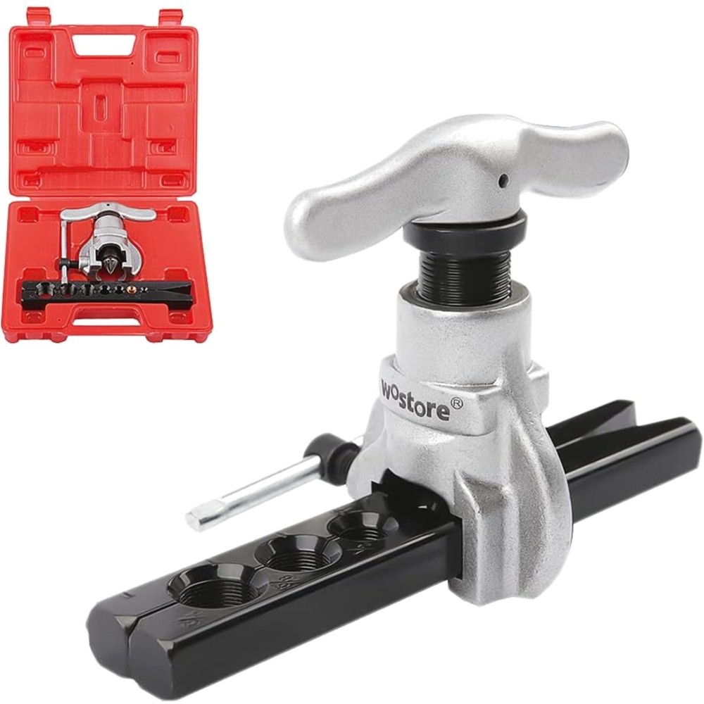 Tubing Flaring Tool Kit 7 Dies Eccentric Flares 3/16-3/4 Inch