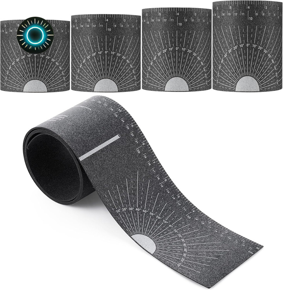 4 Piece Flexible Pipe Measuring Tool &ndash; 4 Sizes Pipe Wrap around for 1&Prime; to 48&Prime; Pi
