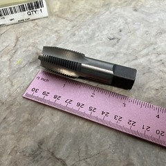 1/2&Prime;- 14 NPT Pipe Tap, Carbon Steel, DWTPT Series CARBON TAP PIPE TAP DWTPT1/2