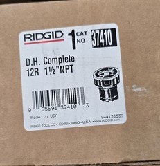 RIDGID 37410 12R 1-1/2&Prime; NPT Die Head Complete