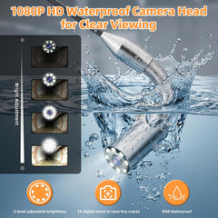 Sanyipace 165FT Sewer Camera 10&Prime; Drain Pipe Camera 512Hz Locator 1080P