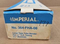 IMPERIAL USA 364-FHA-08 Tube Bender, 1/2In OD&hellip;NOS