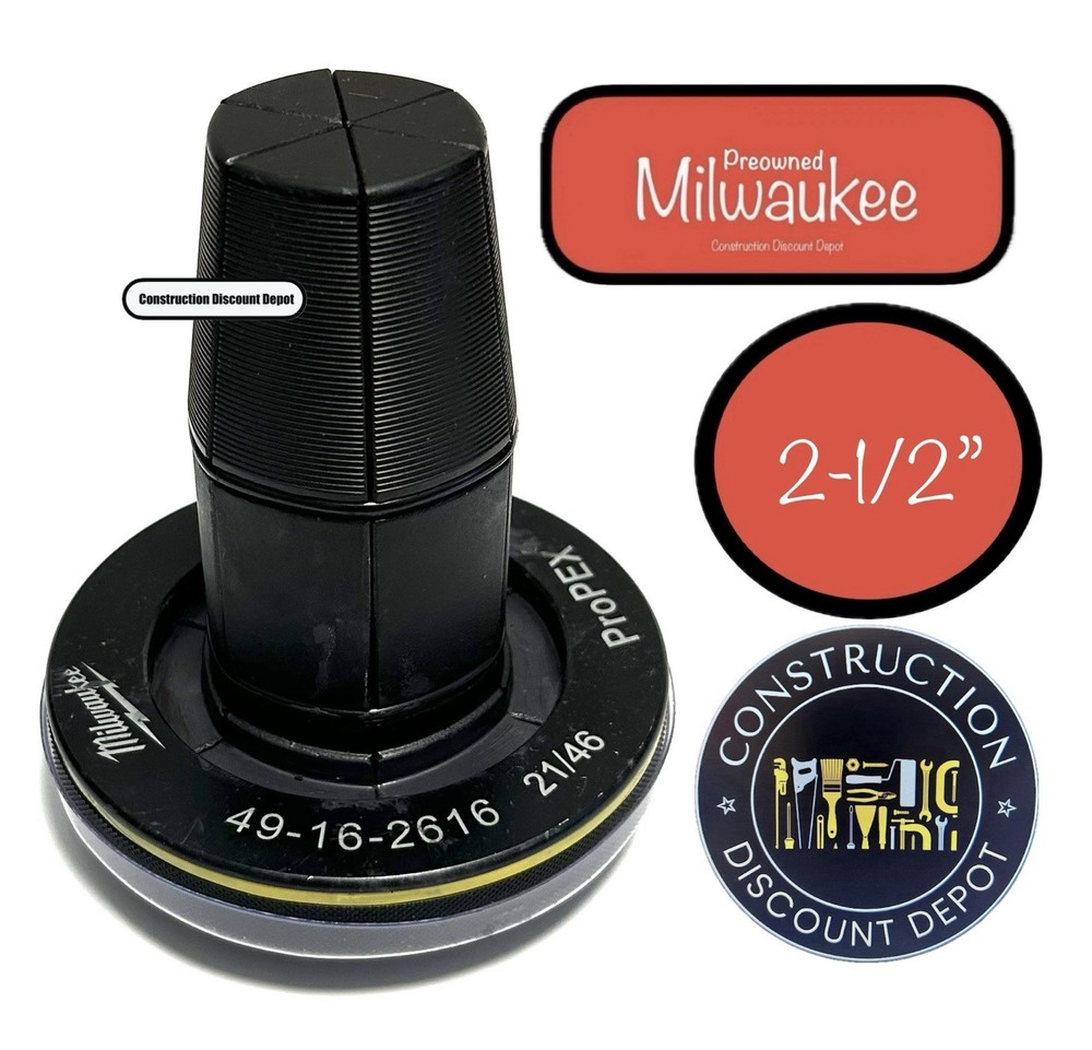 USED Milwaukee Tool 49-16-2616 2-1/2&Prime; Propex PEX Expansion Head 21/46