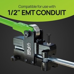 Conduit Bender, 12~14.3Mm（9/16In）- Adjustable Offset for Flexible & Precise Bend