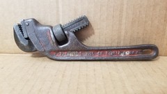 Vintage Ridgid E8 Offset Red Pipe Wrench working VGC