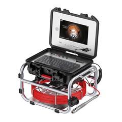 30M Sewer Pipe Inspection Camera Self-Leveling 512HZ Meter Counter 10inch DVR