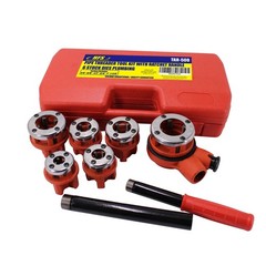 Ratcheting Pipe Threader Kit &ndash; 6 Die Set for Easy Pipe Threading & Repair