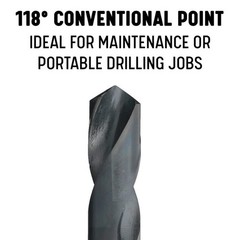 3/4 Carbon Steel NPT Pipe Tap and 59/64 High Speed Steel Drill Bit Set (2-Piece)