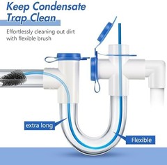 3 Pcs Condensate Trap Flexible Drain Brush, 48 Inch AC Drain Line Cleaning Br&hellip;
