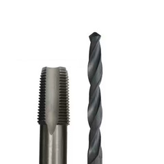 1/4 In Carbon Steel NPT Pipe Tap and 7/16 In. High Speed Steel Drill Bit Set 2