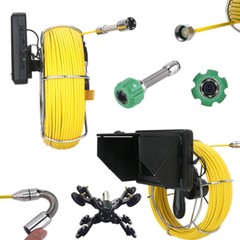 10M Handheld Pipe Sewer Inspection Camera Video Camera Meter Counter 7&Prime; Monitor