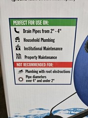 Hydrostar Drain Monster with 50 ft Cable Item 61856