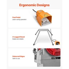 Electric Pipe Threader Machine 900W 2-Speed Threading Cutter for 1/2&Prime; to 4&Prime; Pipe