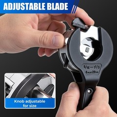 Robust Ratchet Pipe Cutter &ndash; Hand-Operated Ratchet System with 360&deg; Swiveling