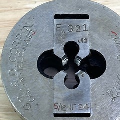 GTD Greenfield Die Little Giant 5/16&Prime; NF 24 Insert Die Collet OD 2&rdquo; USA Made