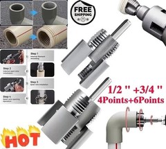 2pcs PVC Pipe Threading Tool Kit &ndash; Internal & External Threader for Plumbing