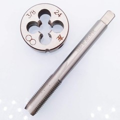 HSS 3/824 UNF Left Hand Thread Tap And Round Die Set Cutting Tool