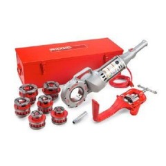 RIDGID 700 POWER PONY PIPE THREADER 6-12R DIE HEAD 1/2-2 METAL CASE MANUAL VISE