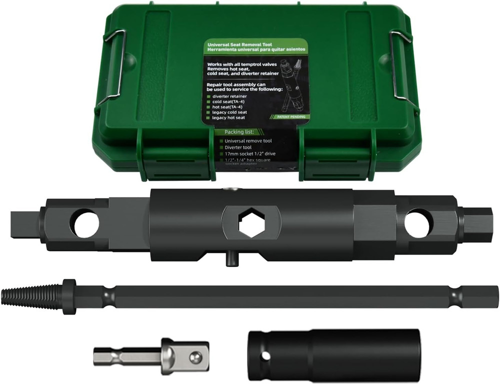 Symmons Temptrol Valve Extractor Tool Set &ndash; Classic & Evolve Alloy Steel