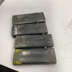 (4) Collins 1/2&rdquo; &ndash; 3/4&rdquo; NPT dies USED