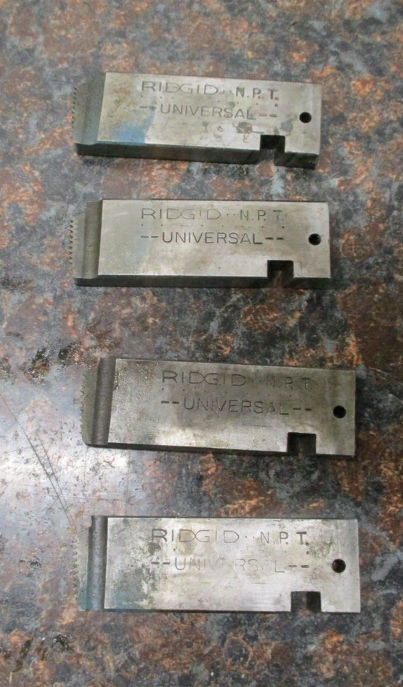 Ridgid 47745 Universal Dies 1/2&Prime; TO 3/4&Prime; &ndash; 14 Alloy RH USED FREE SHIPPING