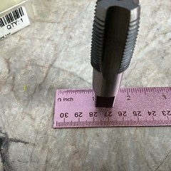1/2&Prime;- 14 NPT Pipe Tap, Carbon Steel, DWTPT Series CARBON TAP PIPE TAP DWTPT1/2