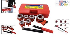 Professional Ratchet Pipe Threader Kit Ideal for Galvanized and Iron Pipes