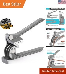 Portable Grey Tube Bender with Comfortable Grip for Plumbing & Automotive Tasks