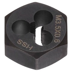 HSS M3.5 x 0.6 Metric Machine Thread Hex Die Right Hand High Speed Steel