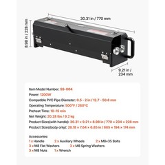 PVC Conduit Heater 1/ 2 to 2 Inch 1200W Pipe Bending Tool with Handle