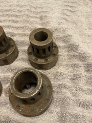 Toledo Pipe Threader Die Head Set of 6 3/4 1/8&Prime;, 1/4&Prime;, 3/8&Prime;, 1/2&Prime; misc lot