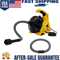 Drain Cleaner Machine 30Ft x 3/10In, with Foot Switch, Sewer Snake for Sinks