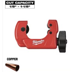 Milwaukee 48-22-4251, 1-inch Mini Copper Tubing Cutter, Cuts: 1/8&rdquo; -to- 1-1/8&rdquo;