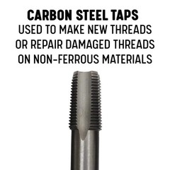 3/4 Carbon Steel NPT Pipe Tap and 59/64 High Speed Steel Drill Bit Set (2-Piece)