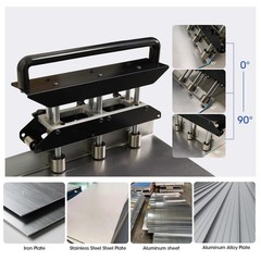 3 Station Edge Roller Bender 0-90 Adjustable Sheet Metal Roofing Tool Aluminum