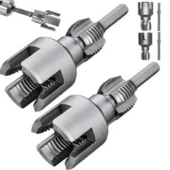 2pcs Integrated Internal & External Pipe Threading-Tool,PVC Pipe Threader Kit