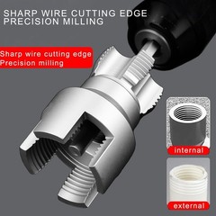 PVC Pipe Threading Tool Kit Dual-Function Internal & External Threader Plumbing