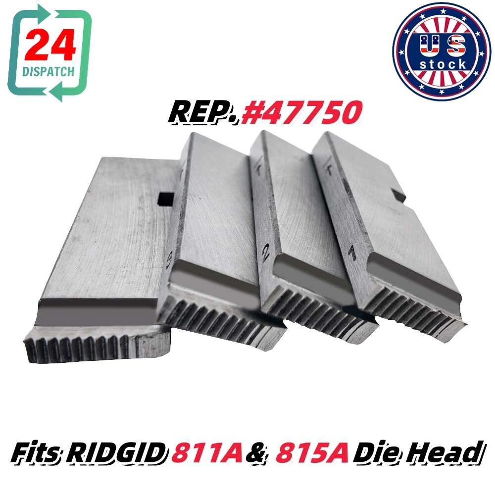 1SET For Ridgid 811A and 815A 1in-2in Alloy Steel Pipe Threading Dies NPT #47750